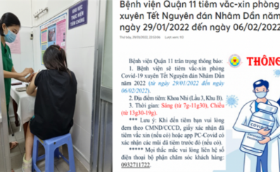 13.000 người tiêm vắc xin phòng COVID-19 trong dịp Tết Nguyên đán Nhâm Dần 2022